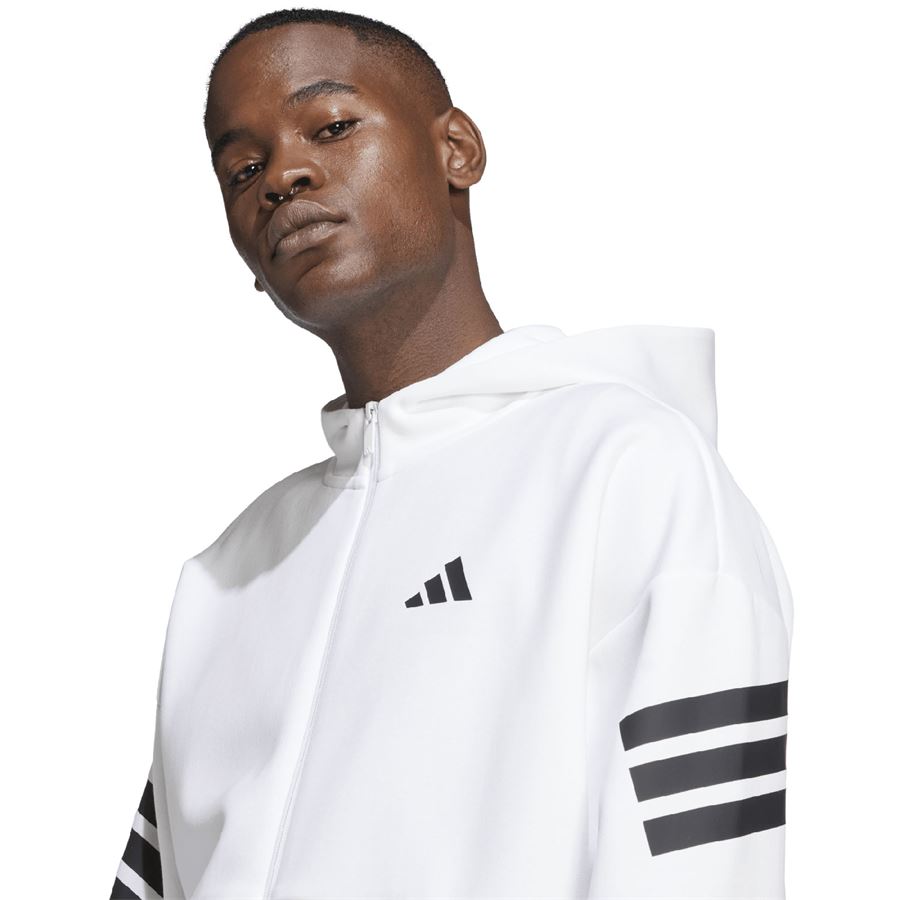Felpa 3 Stripes con cappuccio e zip intera da uomo Adidas | JX5249X